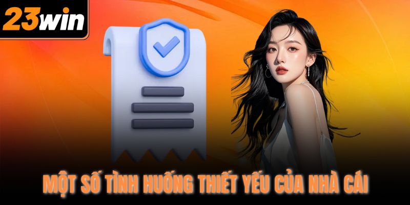 Một số tình huống thiết yếu của nhà cái