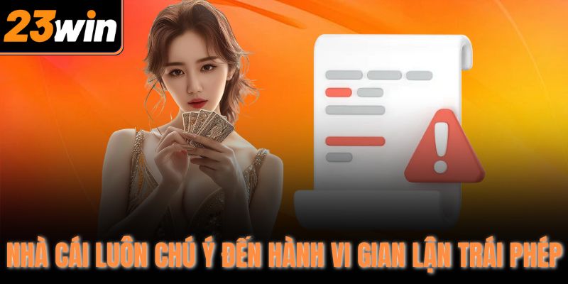 Nhà cái luôn chú ý đến hành vi gian lận trái phép